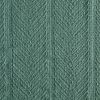 Full/Queen size Lightweight 100-Percent Cotton Reversible Knit Blanket in Green