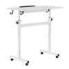 Standing Desk, Adjustable Height Mobile Stand Up Desk 360° Tilting Desktop, 32 x 16 in Small Computer Sit Stand Rolling Workstation w/ Hook, Lockable