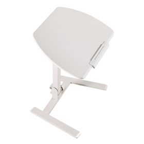 Standing Desk, Adjustable Height Mobile Stand Up Desk with Tilting Desktop, 25.6 x 19 in Small Computer Sit Stand Workstation, 33 lbs Capacity, Pneuma
