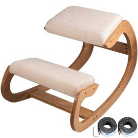 Ergonomic Kneeling Chair Heavy Duty Better Posture Kneeling Stool Office Chair Home for Body Shaping Relieveing Stress Meditation Desk Computer Kneeli