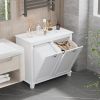 Tilt-Out Laundry Sorter Cabinet, Bathroom Storage Organizer white-AS ( Amazon Shipping)(Prohibited by WalMart)