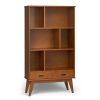Draper Mid Century Wide Bookcase and Storage Unit