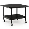 Under Desk Printer Stand with 4 Wheels and Locking Mechanism
