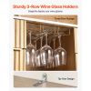 Wine Cabinet, Coffee Bar Cabinet with 9 Wine Bottle Racks, Modern Buffet Sideboard with Glass Holder, LED Light, Charging Station, for Home Kitchen, L