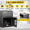Digital Depository Safe 1.7 Cubic Feet Made of Carbon Steel Electronic Code Lock Depository Safe with Deposit Slot with Two Emergency Keys Depository