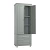 Tall Storage Cabinet with Two Drawers for Bathroom/Office