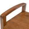Warm Shaker 44 inch Wide Solid Wood Entryway Storage Bench in Light Golden Brown