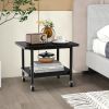 Under Desk Printer Stand with 4 Wheels and Locking Mechanism