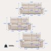 Double Reclining Chairs for Adults, Wall Hugger Recliners for Small Spaces, Love Seat Couches Sofa Reclinable for Living Room, Home Theater Seating,Be