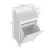 Free Standing Home Organizer Hamper, Bathroom Storage Cabinet, White ( Amazon Shipping)(Prohibited by WalMart)