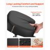 Ergonomic Kneeling Chair with Backrest & Wheels, Mobile X-Shaped Posture Knee Chair with Adjustable Height & Thick Foam Cushions, Relief for Neck or B