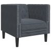 Chesterfield Sofa Chair Dark grey