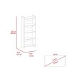 Vizcaya Home Office Set, Single Drawer, Keyboard Tray,Bookcase -Black