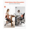Ergonomic Kneeling Chair with Backrest & Wheels, Mobile X-Shaped Posture Knee Chair with Adjustable Height & Thick Foam Cushions, Relief for Neck or B
