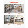 Bar Table, Sturdy Metal Frame High Top Pub Table, Narrow Long Kitchen Dining, Cocktail Counter Bar Height Desk, Easy to Assemble,39x16x35.5 in