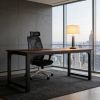 Simple Conference Table, Rectangular Meeting Table Computer Desk