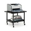 Under Desk Printer Stand with 4 Wheels and Locking Mechanism