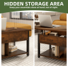 Coffee Table with Storage, Lift-Top Wooden Center Table for Home & Office, Rustic Brown(Shipment from Walmart)