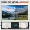 Projector Screen with Stand, 150 inch 16:9 4K 1080 HD Outdoor Movie Screen with Stand, Wrinkle-Free Projection Screen with Tripods and Carry Bag, for