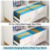 File Cabinet Printer Stand with Drawer & Open Storage Spaces
