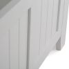Acadian 48 inch Wide Solid Wood Entryway Storage Bench in White