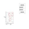 Bookcase Midway, Office, White