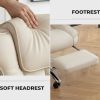 Office Chair, Big and Tall Executive Office Chair with Footrest, Leather Computer Chair, Ergonomic Reclining Chair High Back , Large Home Office Chair