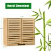 2 Tier Bathroom Wall Cabinet with Adjustable Shelf;  Double Door Cabinet for Bathroom