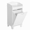 Free Standing Home Organizer Hamper, Bathroom Storage Cabinet, White ( Amazon Shipping)(Prohibited by WalMart)