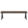Two Person Desk Industrial Double Computer Desk with Metal Frame