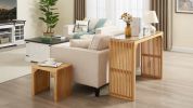Natural Pine Dining Bench and Table Set – Versatile Indoor Wood Furniture for Entryway, Living Room, Kitchen