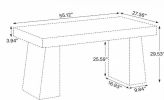 Modern Wood 55" Executive Desk Computer Desk Workstation Desk Office Furniture for Home