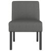 Slipper Chair Dark Grey Fabric (100% polyester), solid wood, plywood