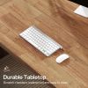 70.87-Inch Executive Computer Desk: Large Home Office Desk withWooden Pedestal, Industrial Wood Study Writing Table
