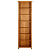 7-Tier Bookcase 23.6"x8.7"x78.7" Solid Oak Wood
