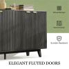 Buffet cabinet, coffee bar cabinet, cutlery cabinet, Dark Gray