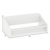 Desktop Bookshelf,Wooden Tilting Bookcase Small Desktop Bookshelf Organizer for Magazines