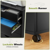 5 DrawerStorageCabinet with Wheels for Bedroom,Home, Office Organization, Black