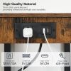 2-Tier Printer Stand with Charging Station, Under Desk Printer Table, Printer Cart with Storage Shelves, Shelf for Small Spaces