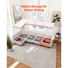 Modular Sectional Sofa, Modern 5-Seater Modular Sofa with Hidden Storage, Cloud Sectional Couch with High Rebound Sponge